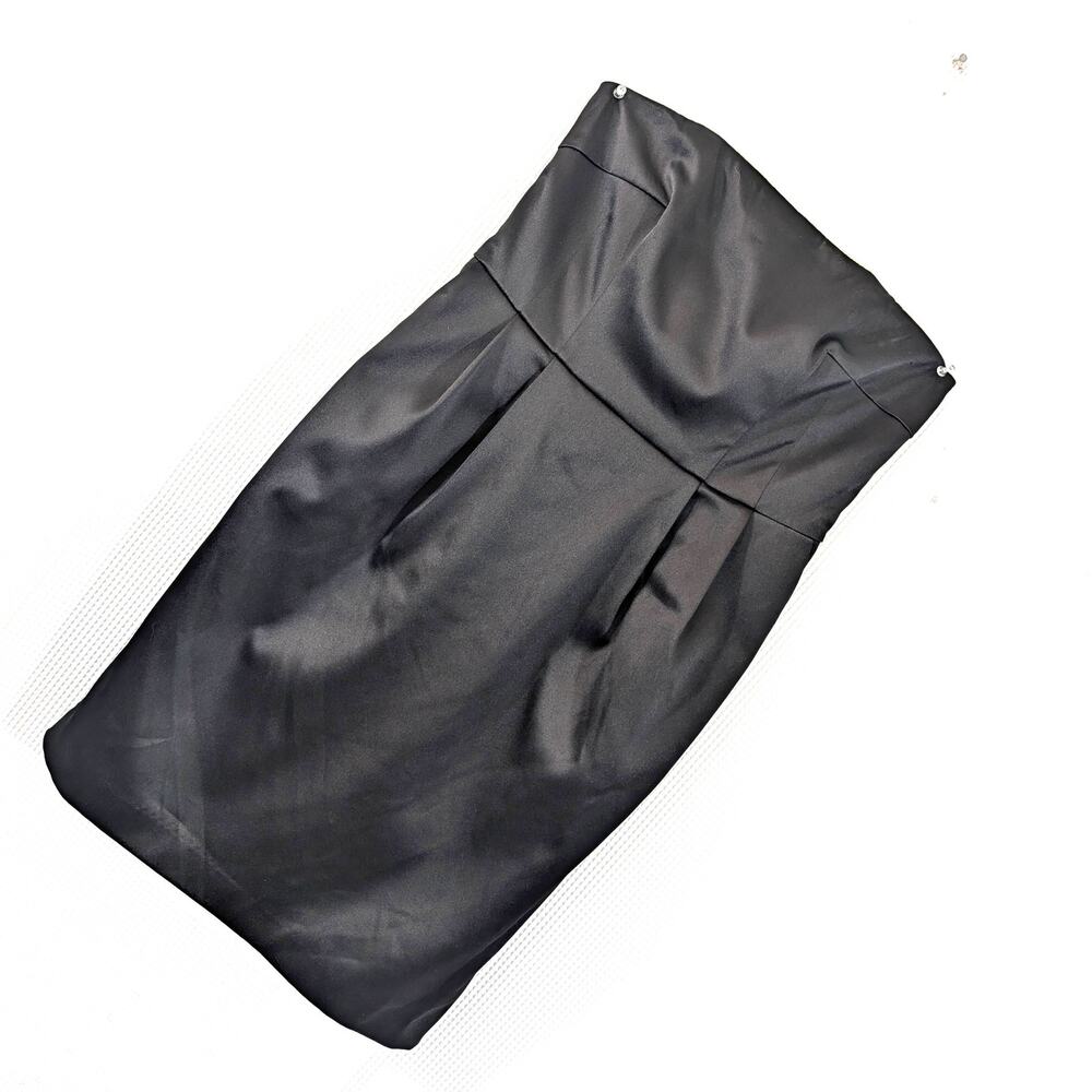 Express Black Strapless Dress